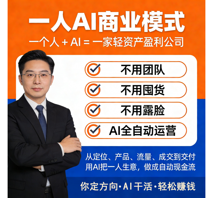【一人AI商业模式】AI+教育系列课程